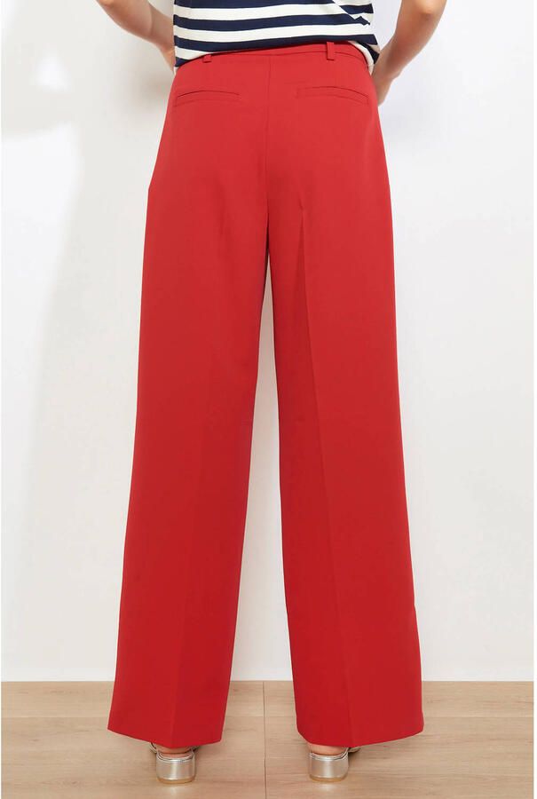 LOLALIZA straight high waist broek rood - Foto 2