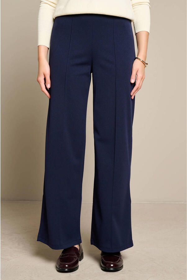 LOLALIZA straight leg broek donkerblauw