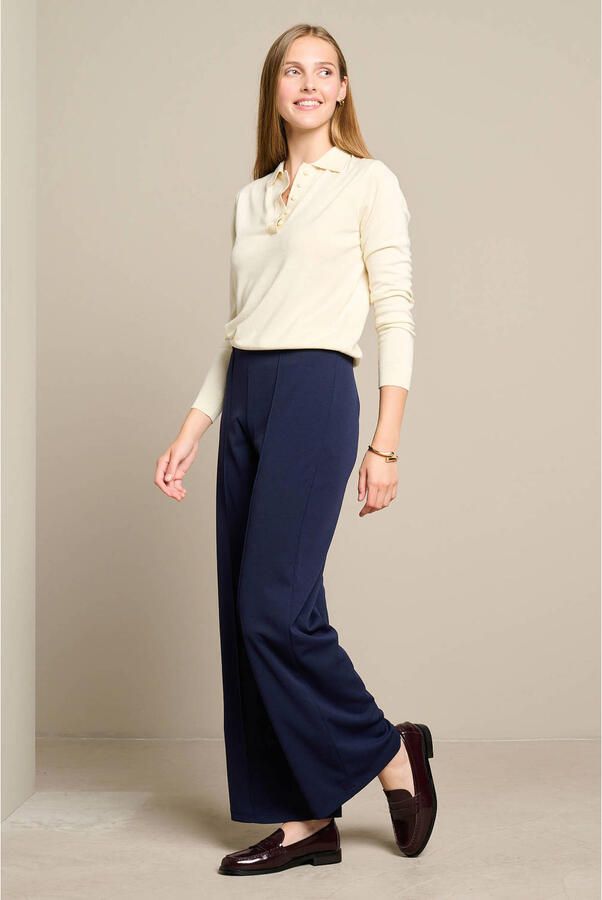 LOLALIZA straight leg broek donkerblauw - Foto 3