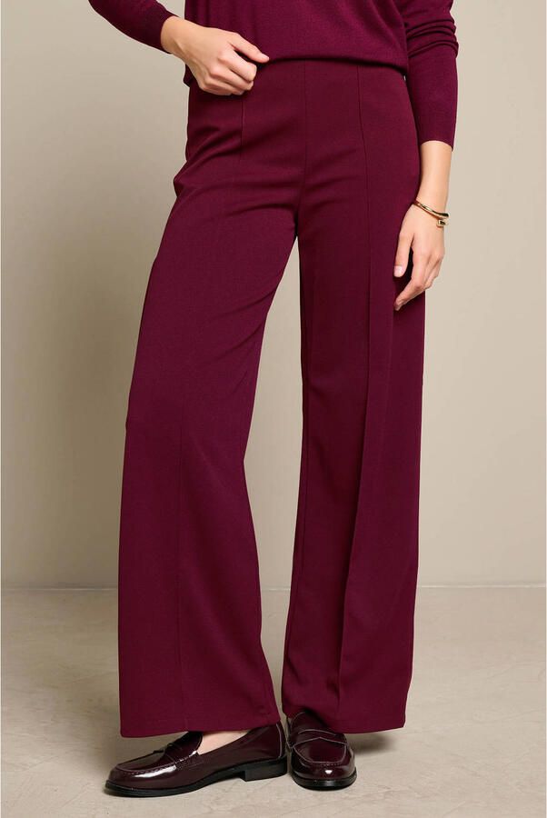 LOLALIZA straight leg broek donkerrood