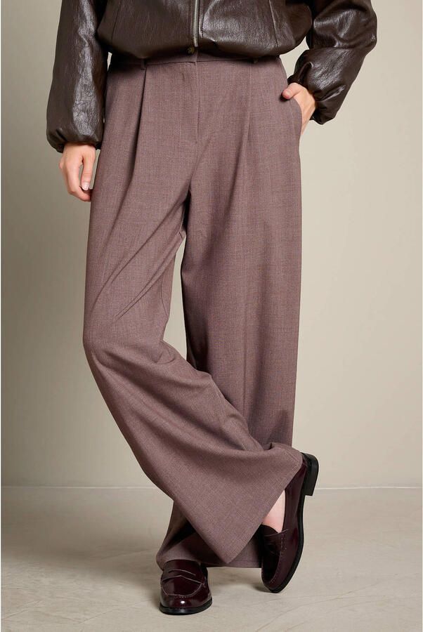 LOLALIZA straight leg broek taupe