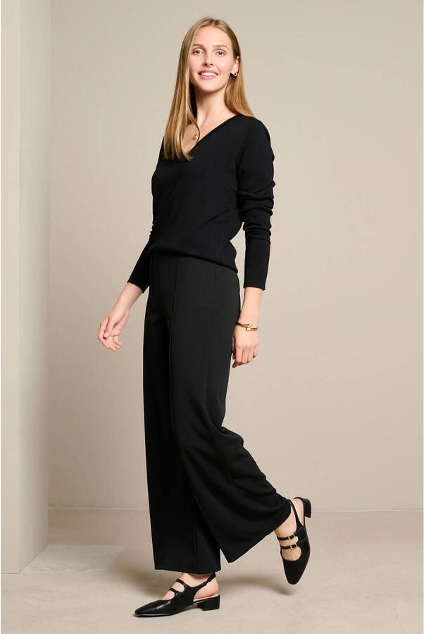 LOLALIZA straight leg broek zwart