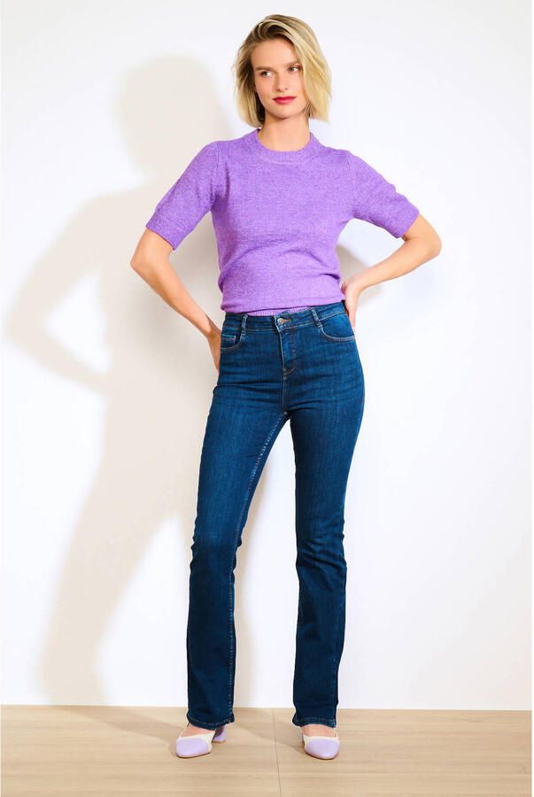 LOLALIZA straight leg jeans dark blue denim