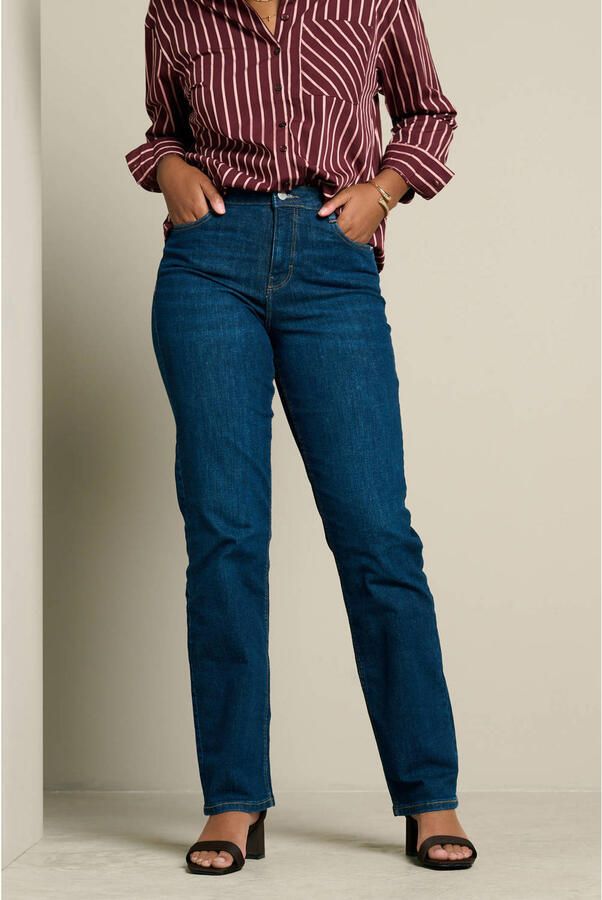 LOLALIZA straight leg jeans donkerblauw