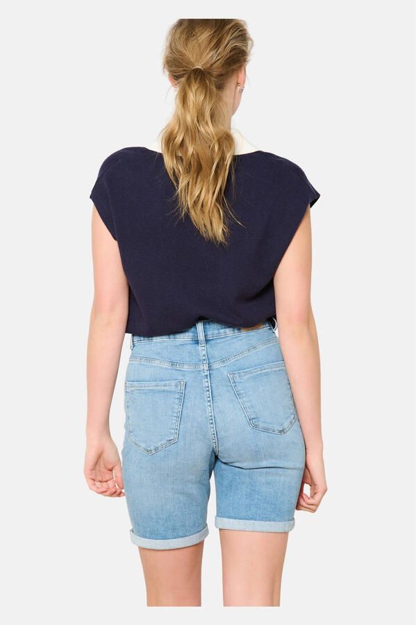 LOLALIZA straight regular waist denim short medium blue denim - Foto 3
