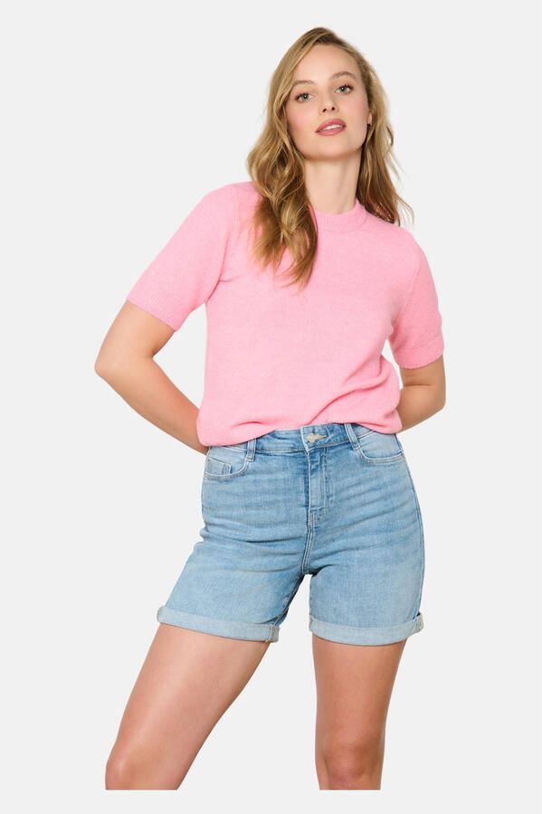 LOLALIZA straight regular waist denim short light blue denim