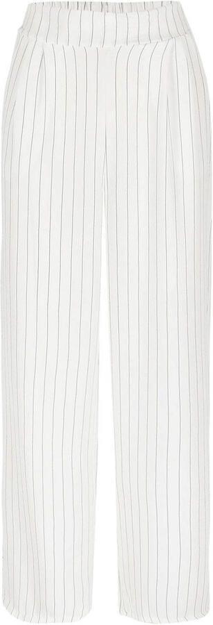 LOLALIZA straight regular waist gestreepte broek ecru - Foto 3
