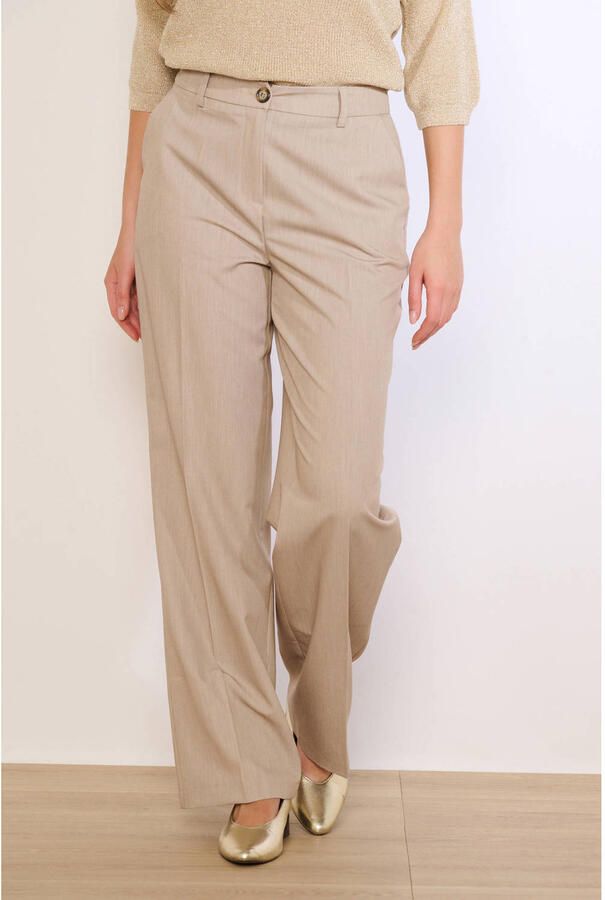 LOLALIZA straight regular waist pantalon beige