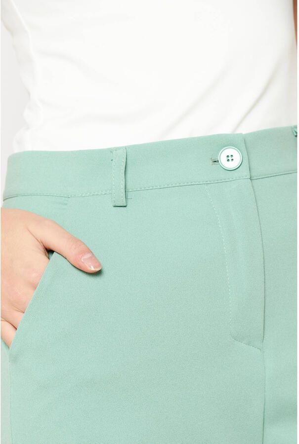 LOLALIZA straight regular waist pantalon mintgroen - Foto 2