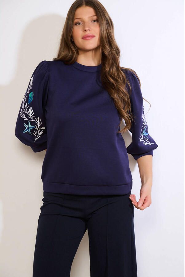 LOLALIZA sweater donkerblauw