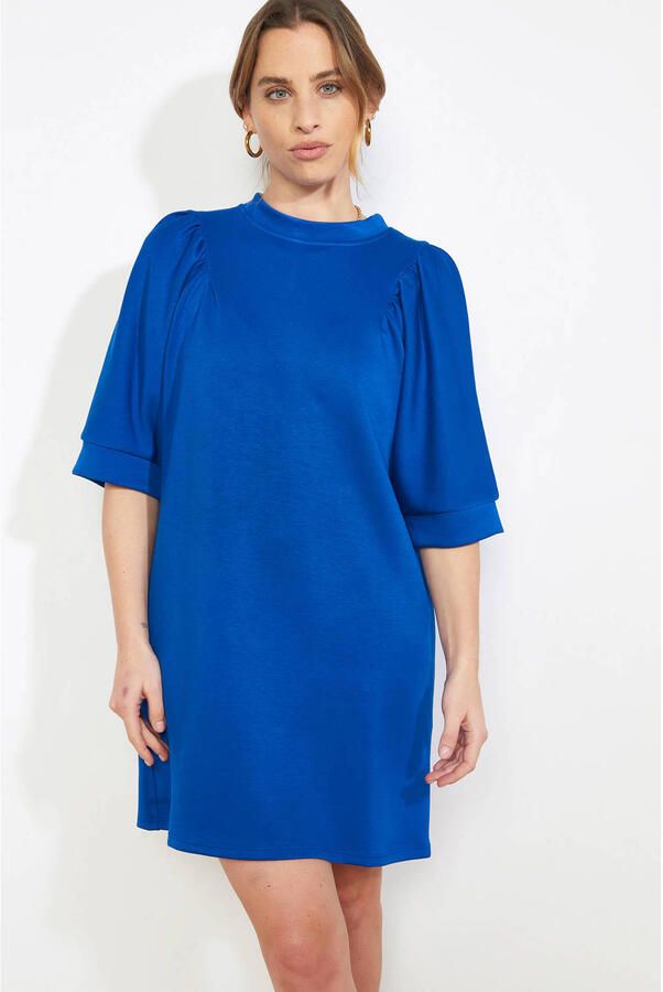 LOLALIZA sweatjurk blauw