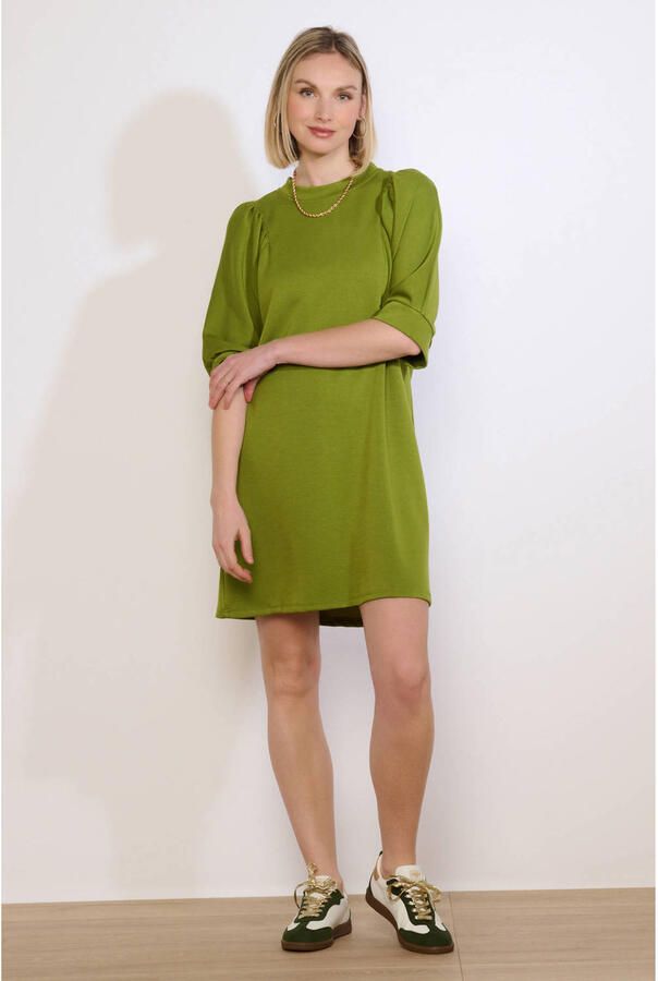 LOLALIZA sweatjurk groen - Foto 2