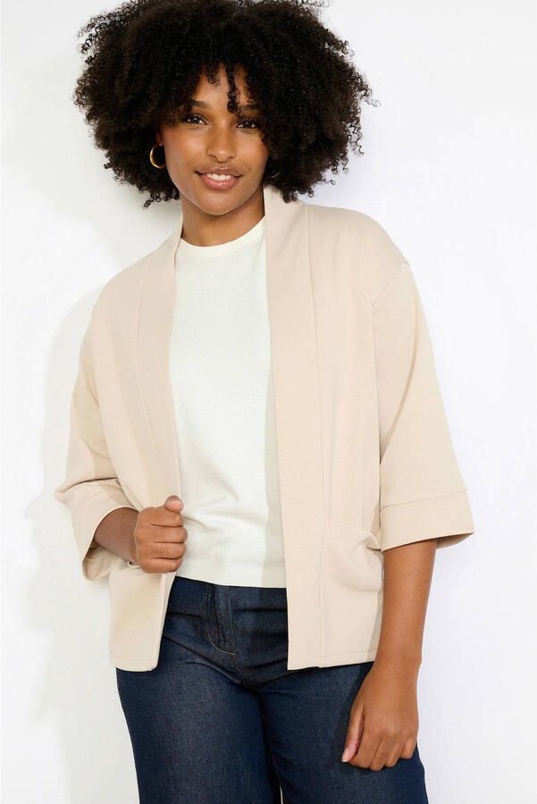 LOLALIZA sweatvest beige