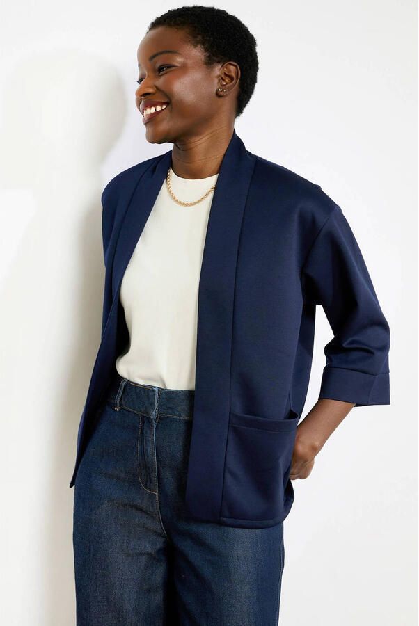 LOLALIZA sweatvest donkerblauw