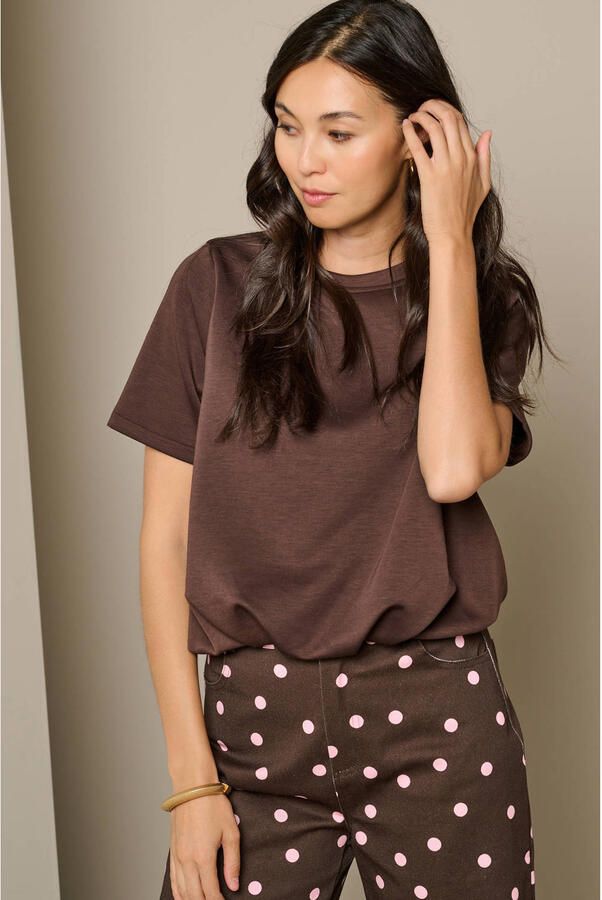 LOLALIZA T-shirt bruin