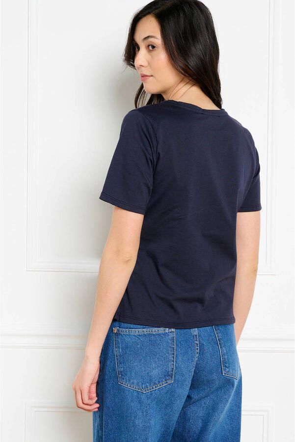 LOLALIZA T-shirt donkerblauw - Foto 3