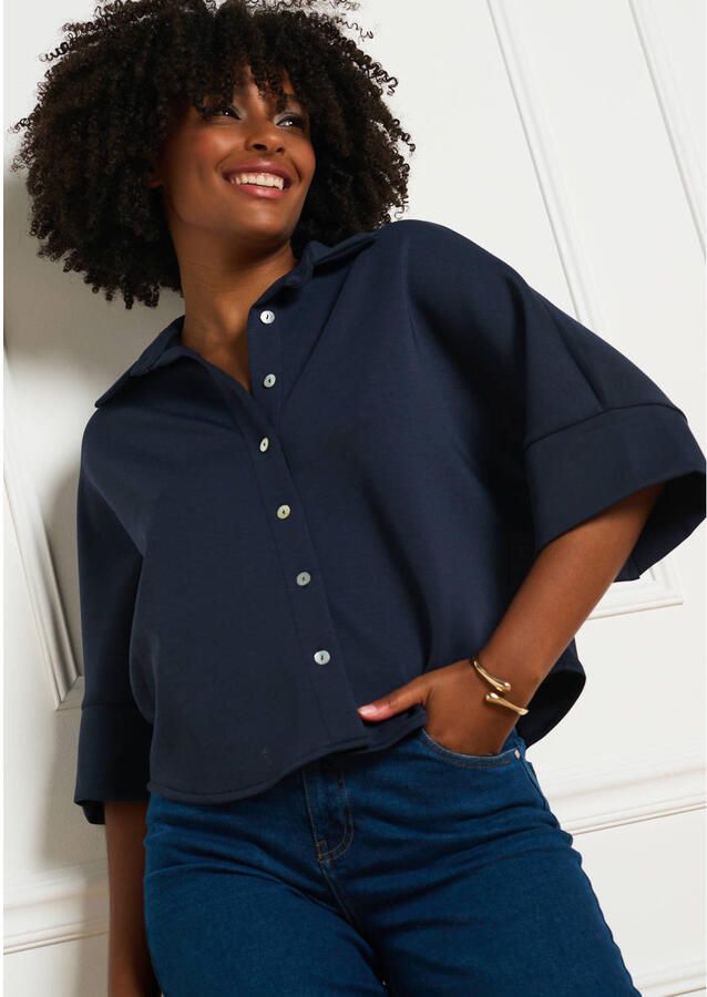 LOLALIZA T-shirt donkerblauw