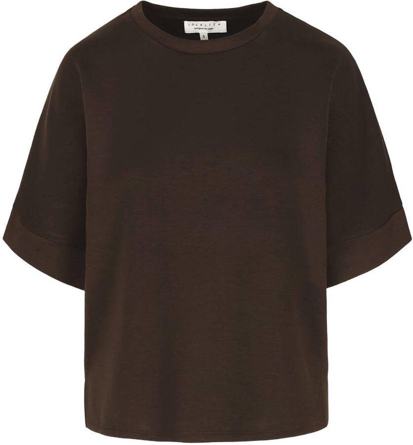 LOLALIZA t-shirt donkerbruin - Foto 2