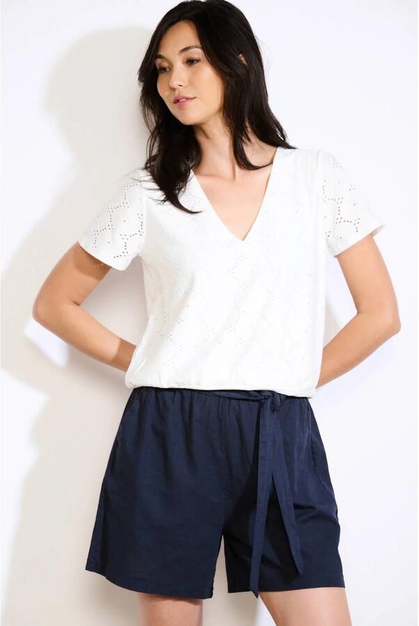LOLALIZA T-shirt wit broderie