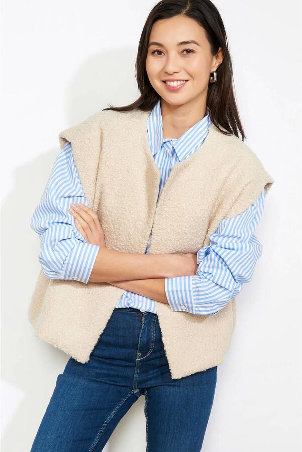 LOLALIZA teddy gilet beige - Foto 2