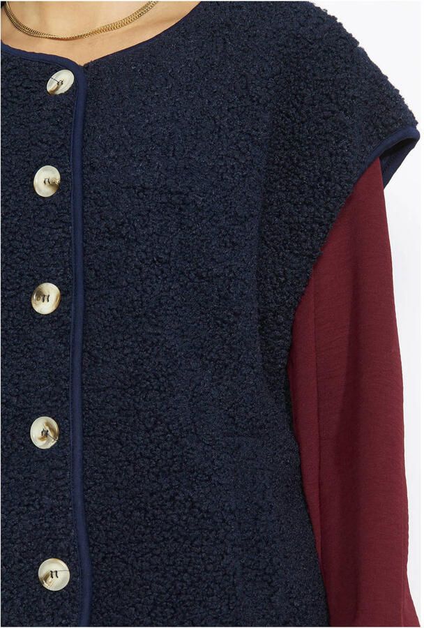 LOLALIZA teddy gilet marineblauw - Foto 2