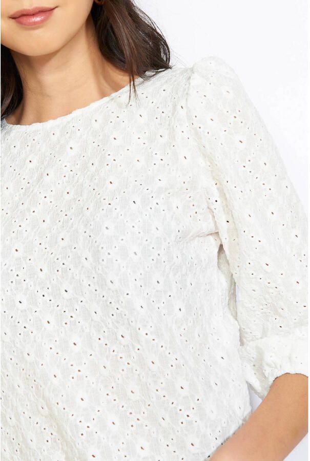 LOLALIZA top ecru broderie - Foto 3