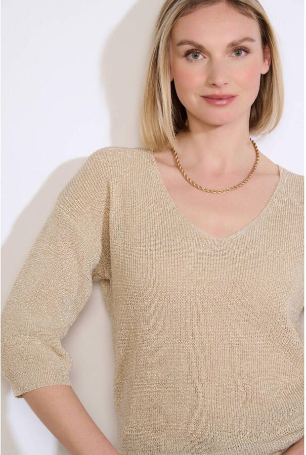 LOLALIZA top goud met lurex - Foto 2