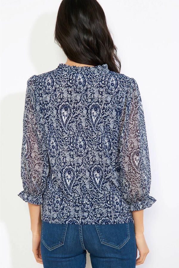 LOLALIZA top met paisley print blauw - Foto 2