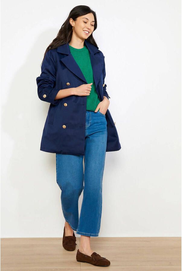 LOLALIZA trenchcoat donkerblauw - Foto 2