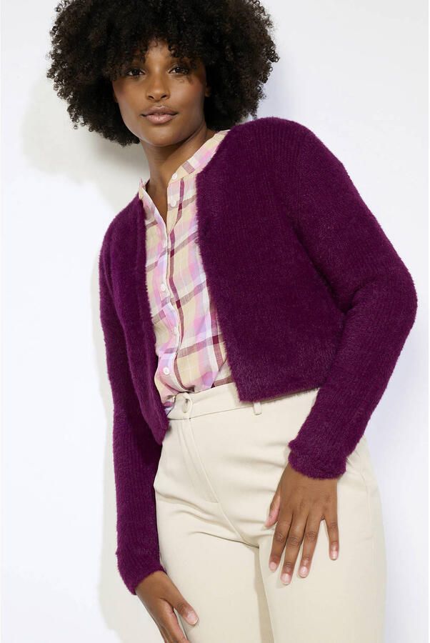 LOLALIZA vest aubergine