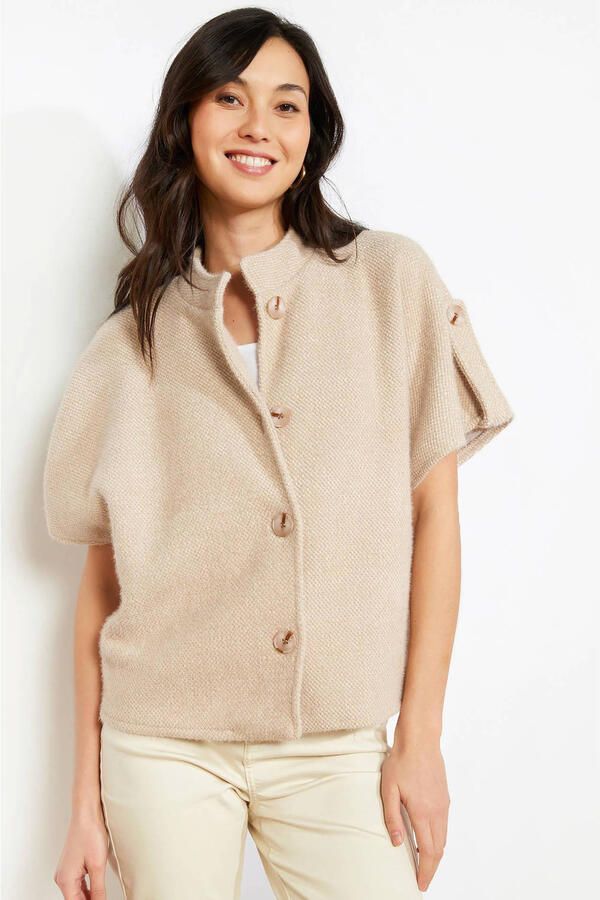 LOLALIZA vest beige gebreid - Foto 3