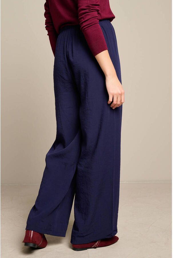 LOLALIZA viscose straight leg broek blauw - Foto 2