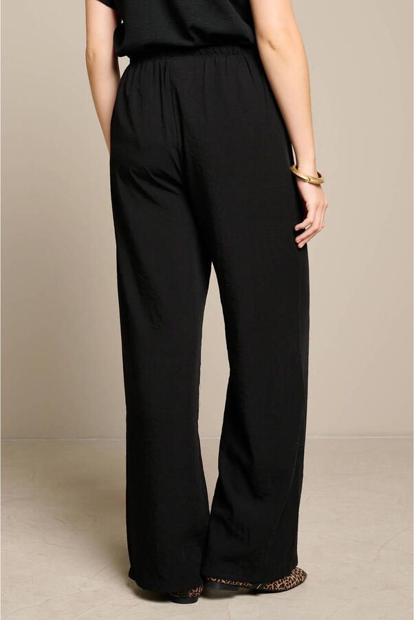 LOLALIZA viscose straight leg broek zwart - Foto 2