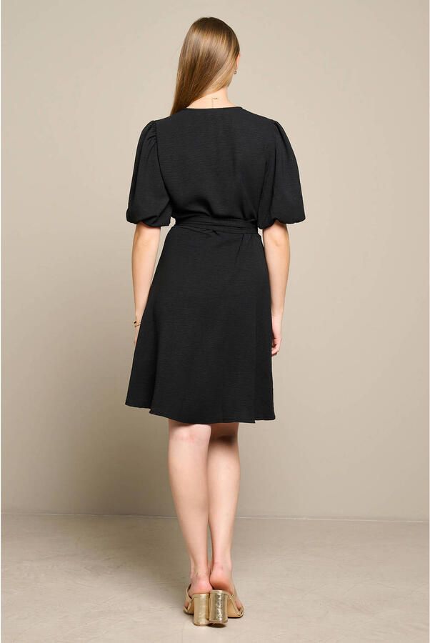 LOLALIZA viscose zomerjurk zwart - Foto 3