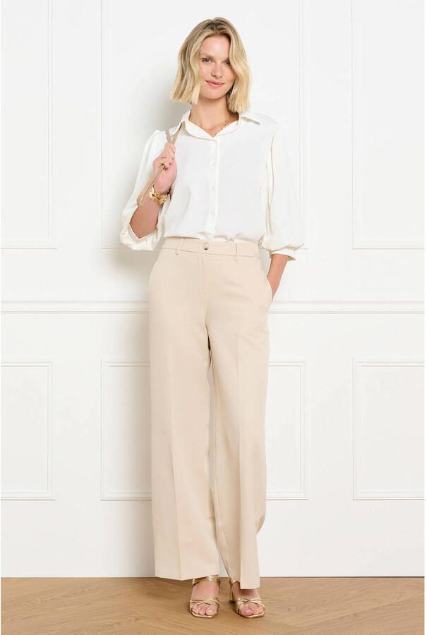 LOLALIZA wide leg broek beige - Foto 2