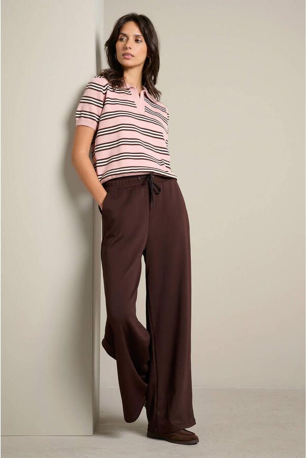 LOLALIZA wide leg broek bruin - Foto 2