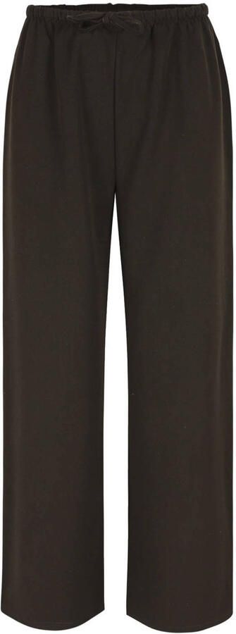 LOLALIZA wide leg broek bruin - Foto 3