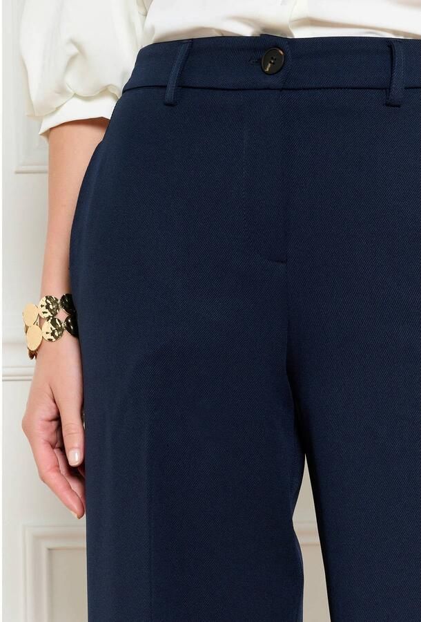 LOLALIZA wide leg broek donkerblauw - Foto 2