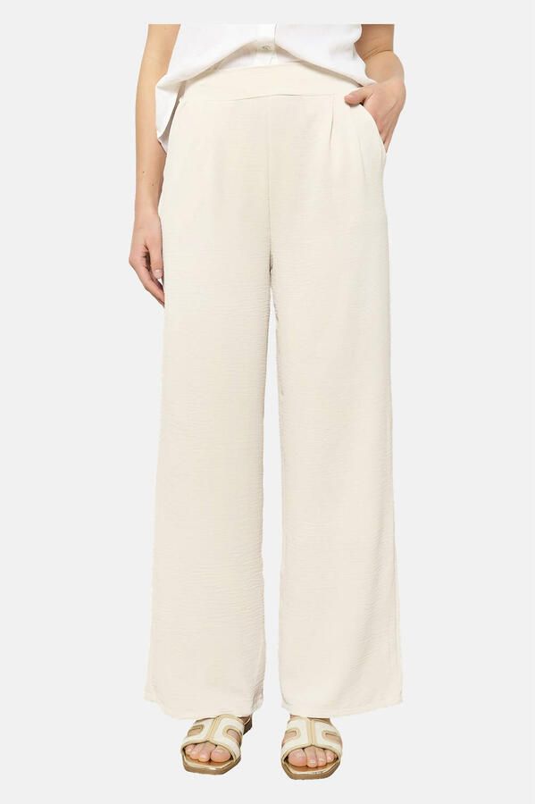 LOLALIZA wide leg broek ecru