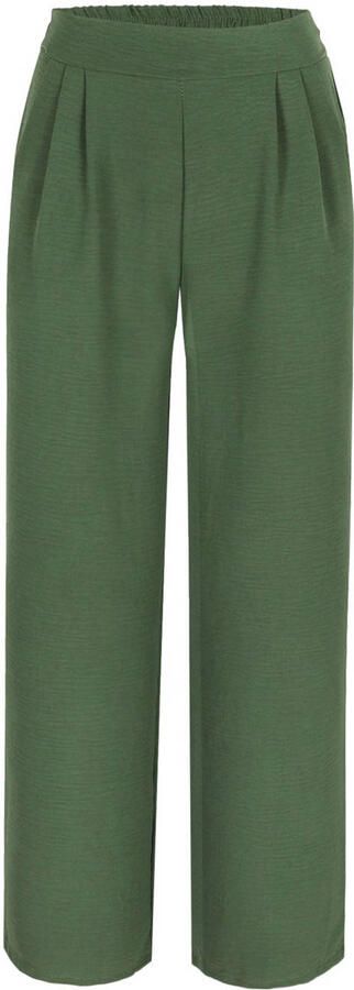 LOLALIZA wide leg broek groen - Foto 1