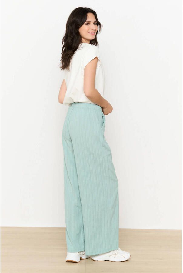 LOLALIZA wide leg broek mintgroen - Foto 2