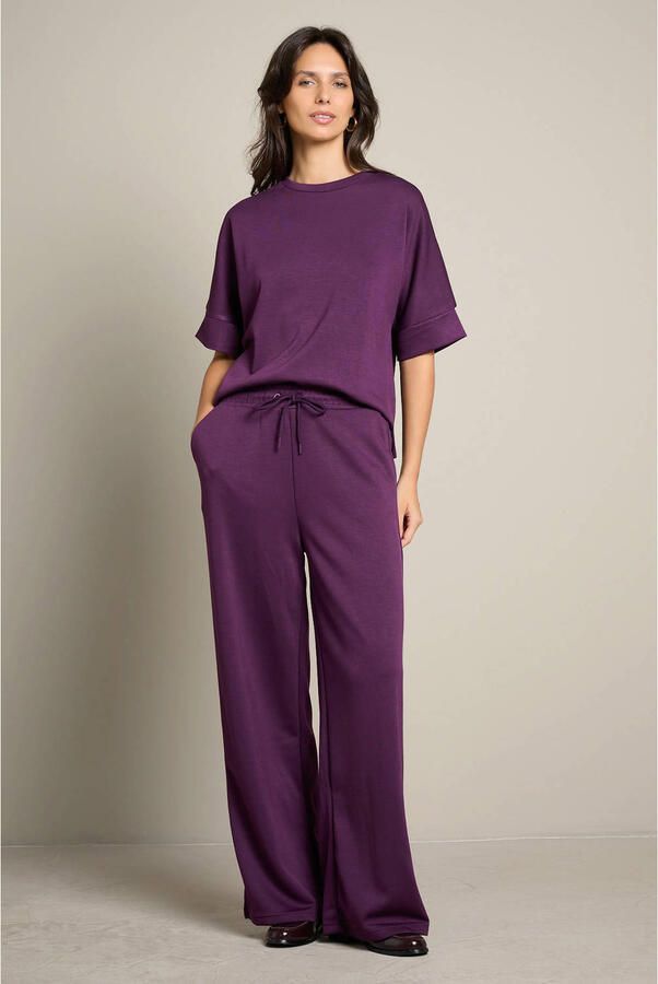 LOLALIZA wide leg broek paars - Foto 2