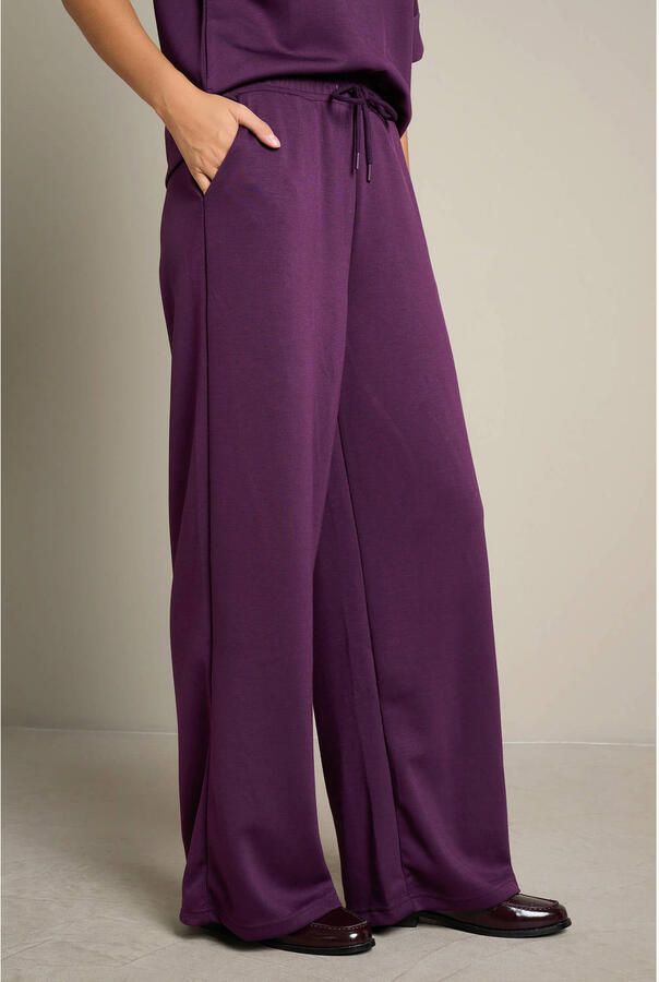 LOLALIZA wide leg broek paars - Foto 2