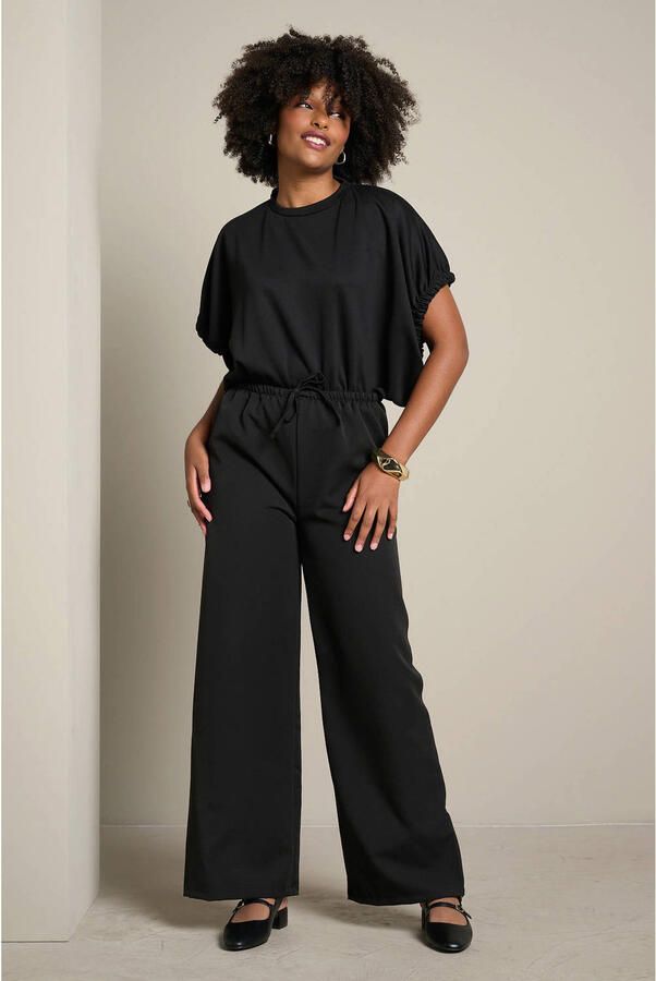 LOLALIZA wide leg broek zwart