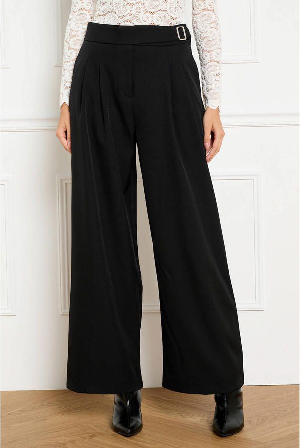 LOLALIZA wide leg broek zwart