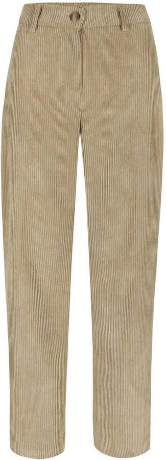 LOLALIZA wide leg corduroy broek beige - Foto 3