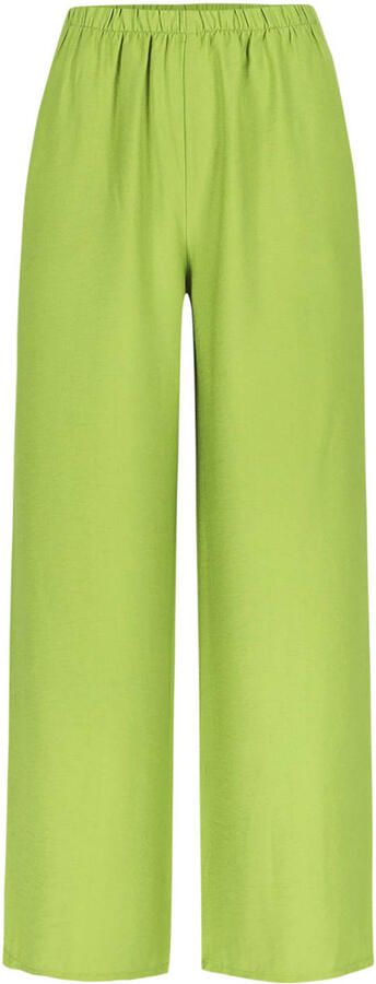 LOLALIZA wide leg fit broek groen - Foto 3