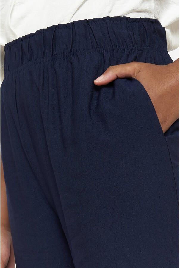 LOLALIZA wide leg high waist broek donkerblauw - Foto 3