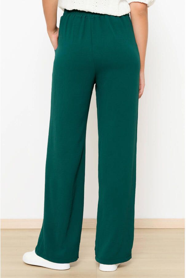 LOLALIZA wide leg high waist broek donkergroen - Foto 2