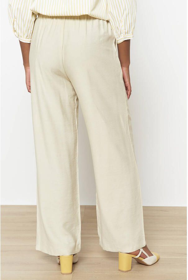 LOLALIZA wide leg high waist broek ecru - Foto 2